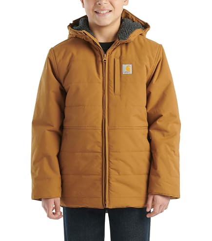 Amazon.com: Carhartt Boys Insulated Jacket, Carhartt Brown, XX